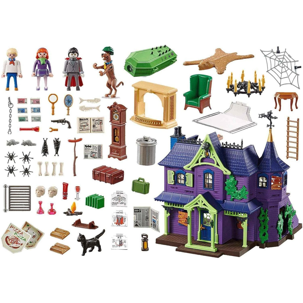 Playmobil 70361 SCOOBY - DOO! Mystery Mansion With Light And Sound Effects, Fun Imaginative Role Play, Playset Suitable Children Ages 5+ - Totally Awesome Toys