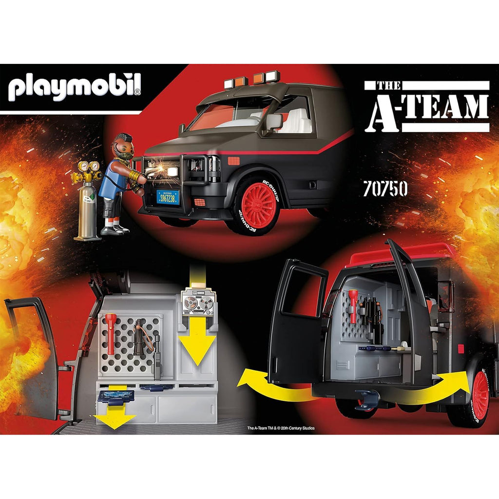 Playmobil 70750 The A Team Van, Iconic Design, Collectors And Children, Multicolour - Totally Awesome Toys