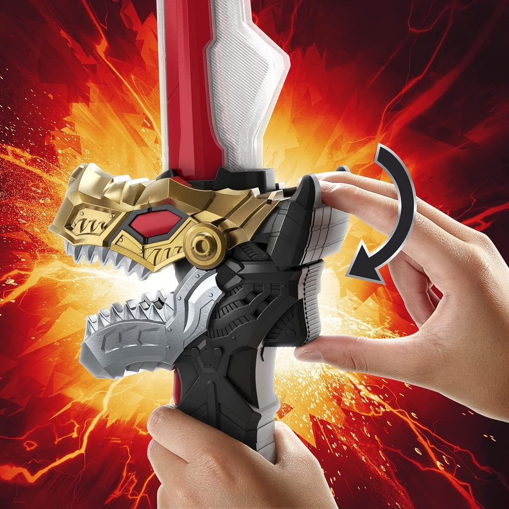 Power Rangers Dino Fury Chromafury Saber Electronic Colour - Scanning Toy with Lights and Sounds - Totally Awesome Toys