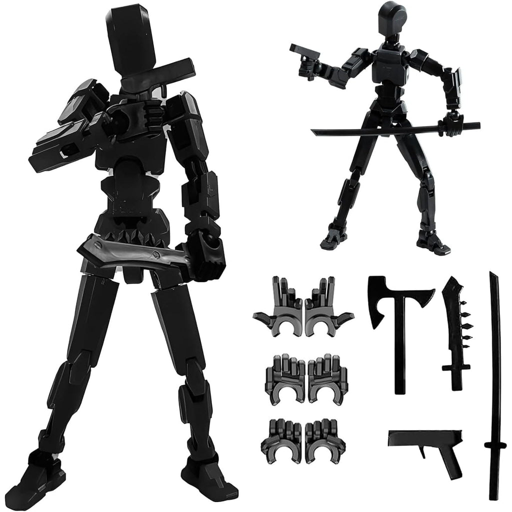 Totally Awesome Action Figure, (UNASSEMBLED) T13 Action Figure, Dummy 13 Action Figure, 3D Printed Multi - Jointed Movable - Totally Awesome Toys