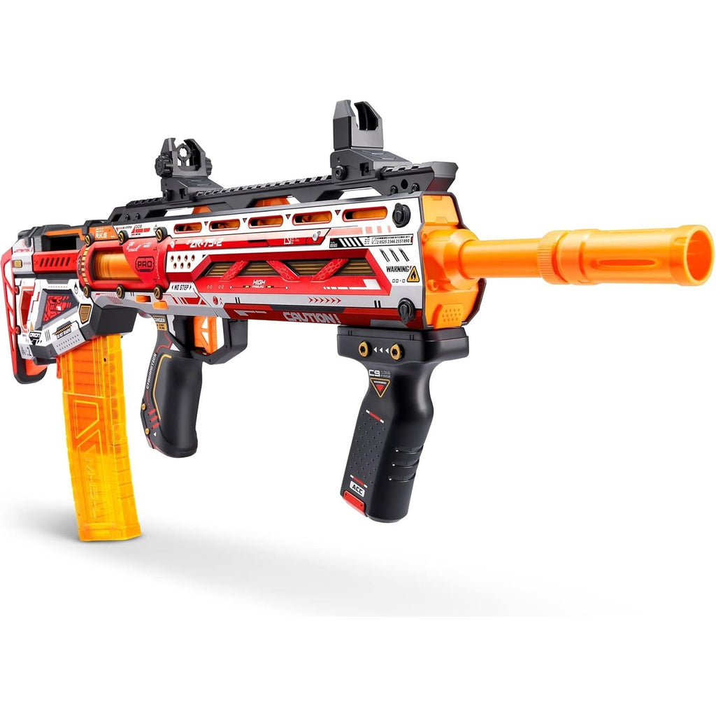 XSHOT Skins Pro Series Longshot Blaster with Shoulder Stock, 20 Half - Length Darts and 20 Full - Length Darts, 2 Interchangeable Clips, Toy Foam Blaster, for Teens and Adults, 8 yrs and Older - Totally Awesome Toys