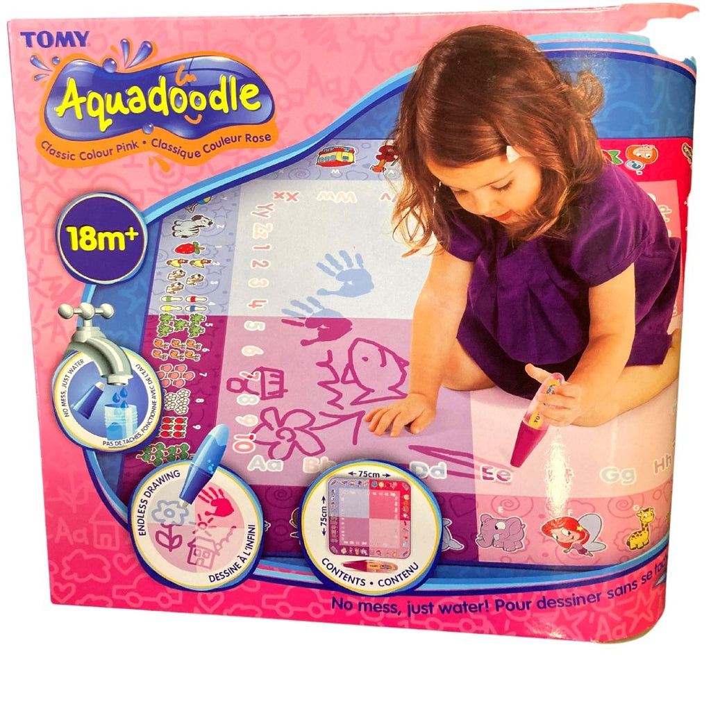 Aquadoodle Classic Pink Large Water Doodle Mat, Official TOMY No Mess Colouring & Drawing Game - Totally Awesome Toys