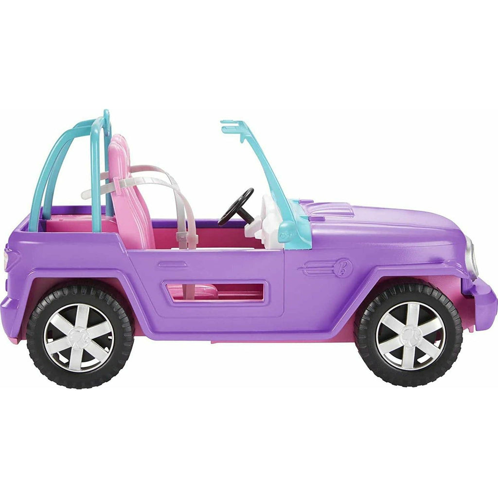 Barbie Off-Road Vehicle, Purple with Pink Seats and Rolling Wheels, 2 Seats, Gift for 3 to 7 Year Olds - Totally Awesome Toys