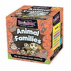 BrainBox Animal Families (55 Cards) Educational Family Quiz Trivia Card Game - Totally Awesome Toys