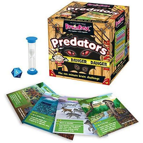 BrainBox Predators (55 cards) Educational Family Quiz Trivia Card Game - Totally Awesome Toys