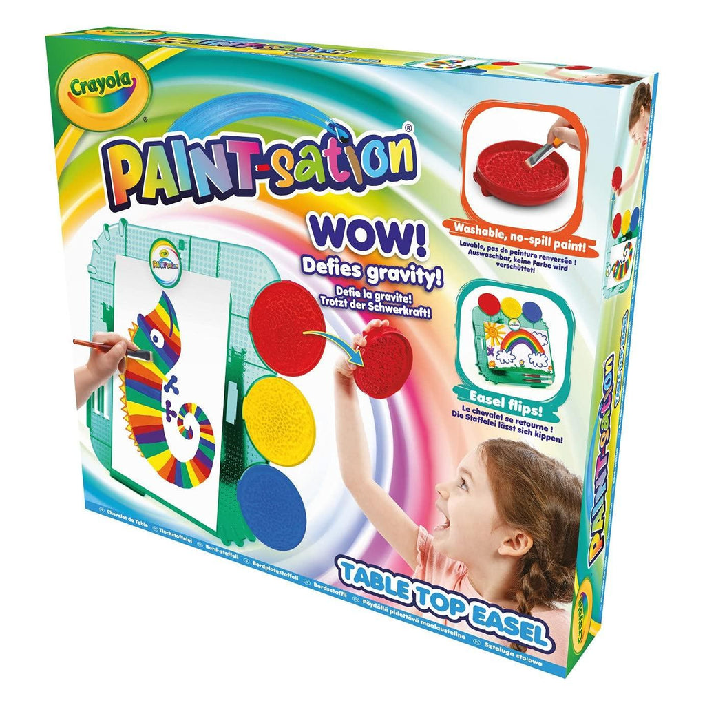 CRAYOLA Paint-sation Table Top Easel No-Spill Painting Kit - Totally Awesome Toys
