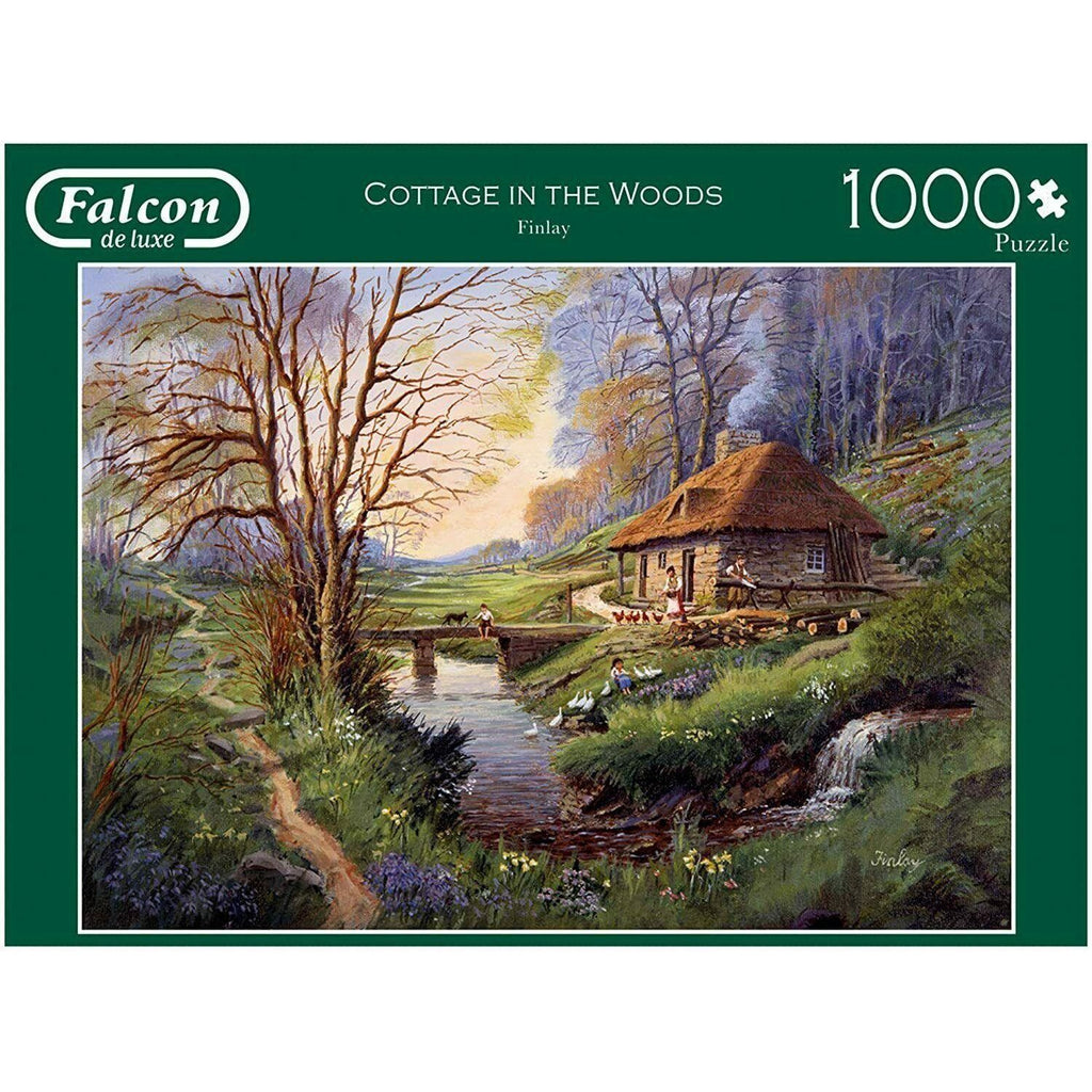 Falcon De Luxe Jigsaw - Cottage in The Woods - 1000 pieces - Totally Awesome Toys