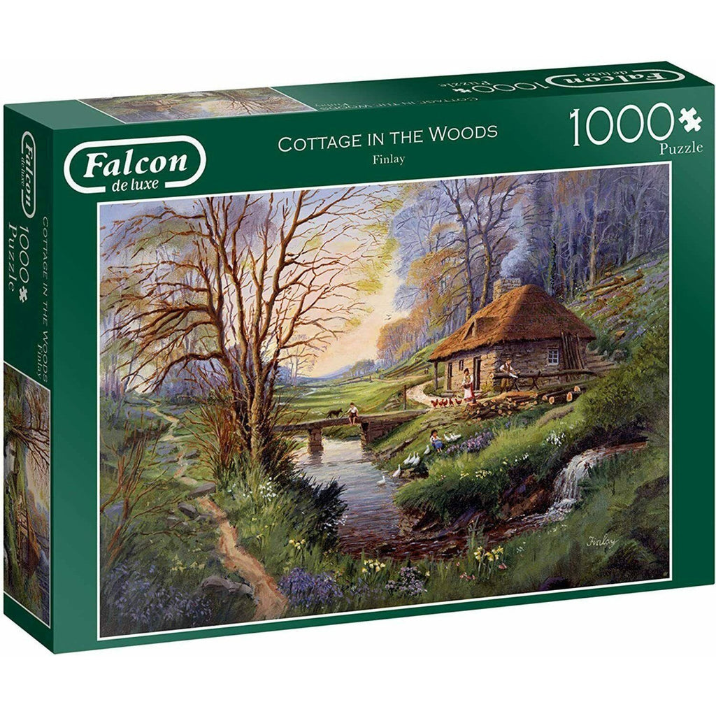 Falcon De Luxe Jigsaw - Cottage in The Woods - 1000 pieces - Totally Awesome Toys