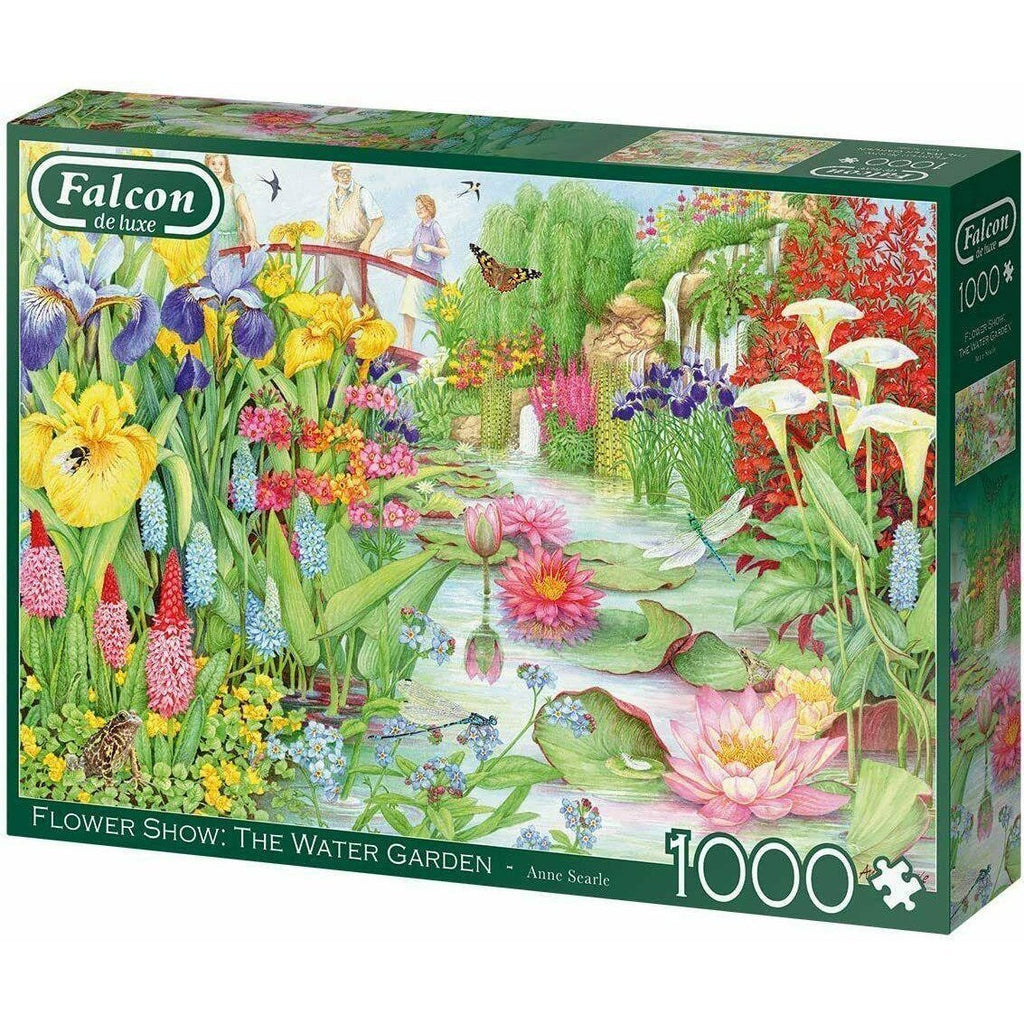 Falcon De Luxe Jigsaw - Flower show "The Water Garden" - 1000 pieces - Totally Awesome Toys