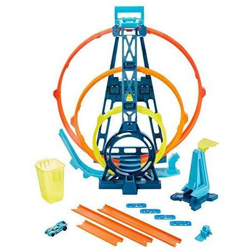 Hot Wheels GLC96 Track Builder Unlimited Triple Loop Kit Set - Totally Awesome Toys