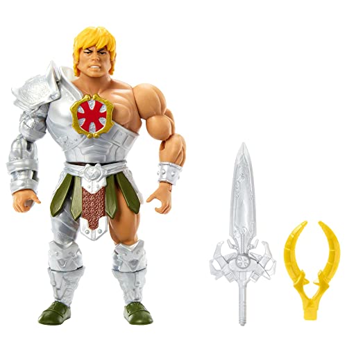 Masters of the Universe Origins Action Figure, Rise of Snake Men Armor He-Man, Articulated Collectible MOTU Toy with Accessory and Mini Comic, HKM64 - Totally Awesome Toys