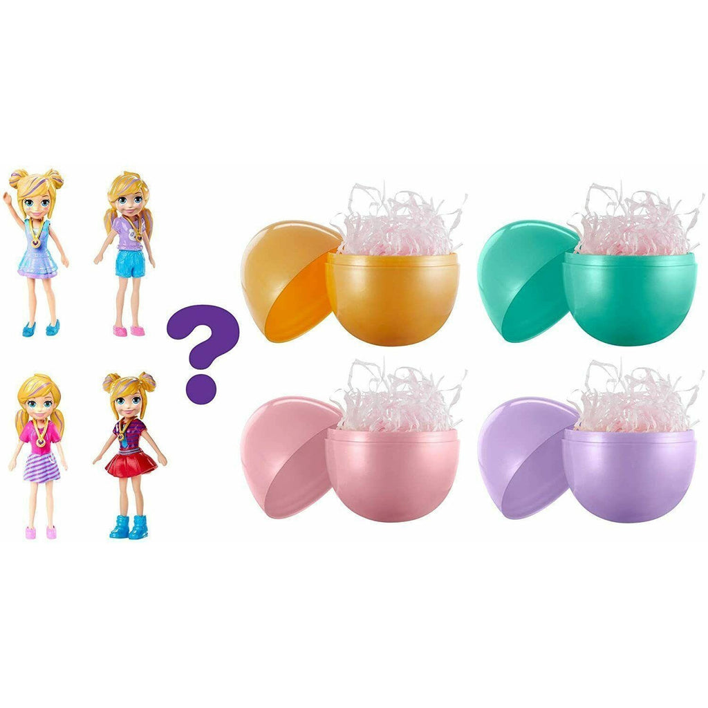 Mattel Polly Pocket Surprise Egg Assortment Mini Figure Doll (1 egg supplied) - Totally Awesome Toys