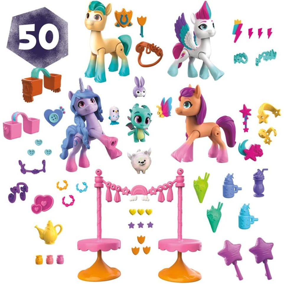 My Little Pony: Make Your Mark Friends of Maretime Bay Toy, 4 Pony Figures and Accessories, for Children 5 and Up - Totally Awesome Toys