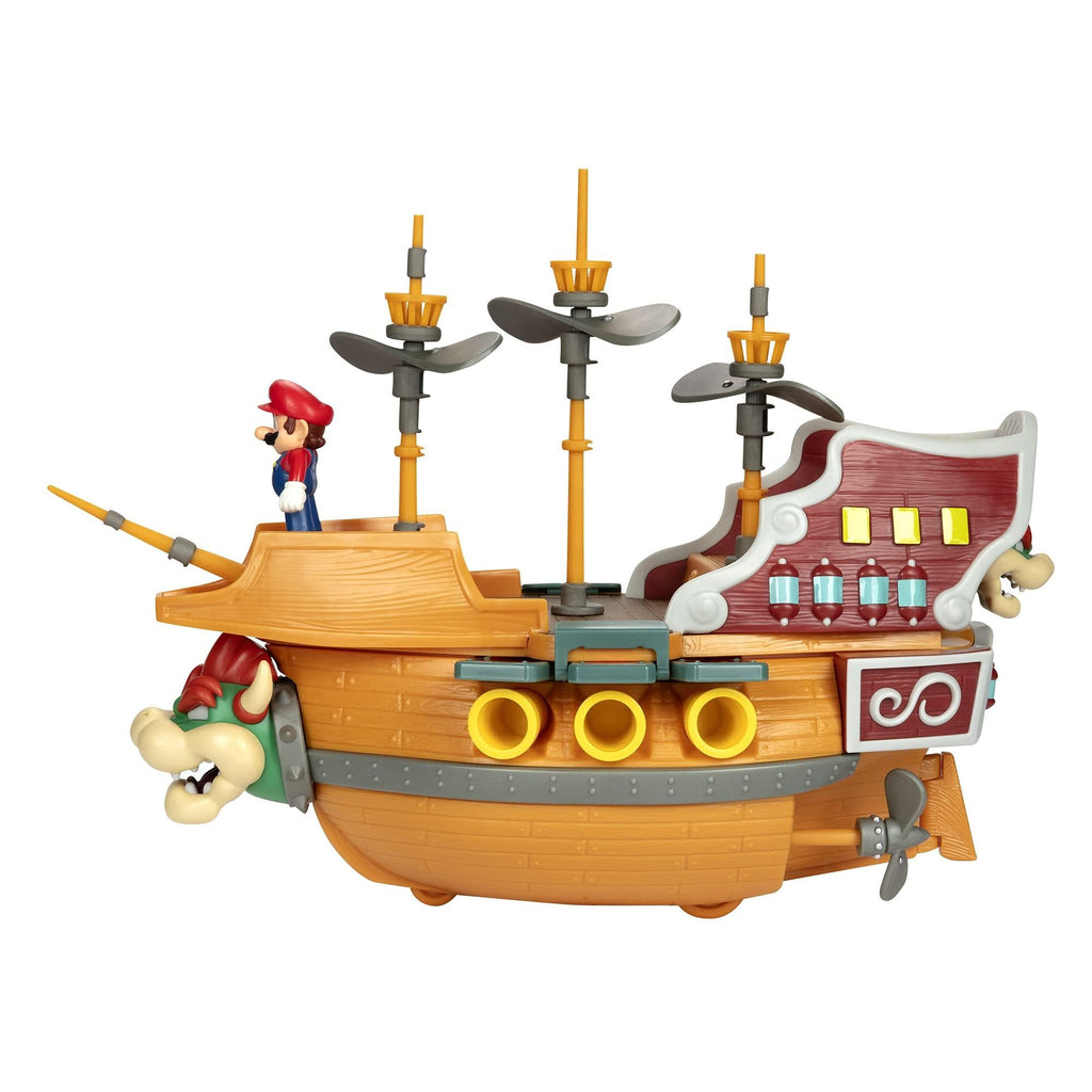 Nintendo Super Mario Deluxe Playset - Bowser Ship - Totally Awesome Toys