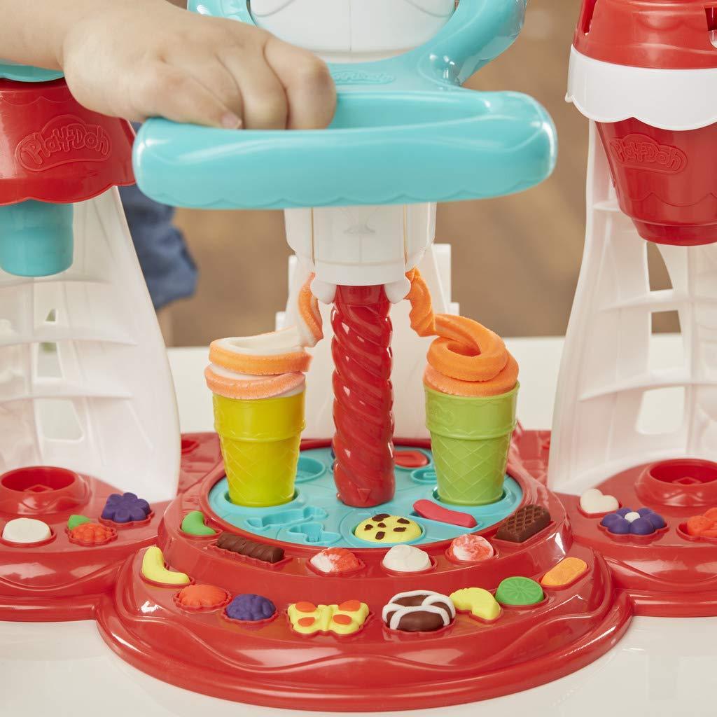 Play-Doh Kitchen Creations Ultimate Swirl Ice Cream Maker Play Food Set with 8 Non-Toxic Colours - Totally Awesome Toys