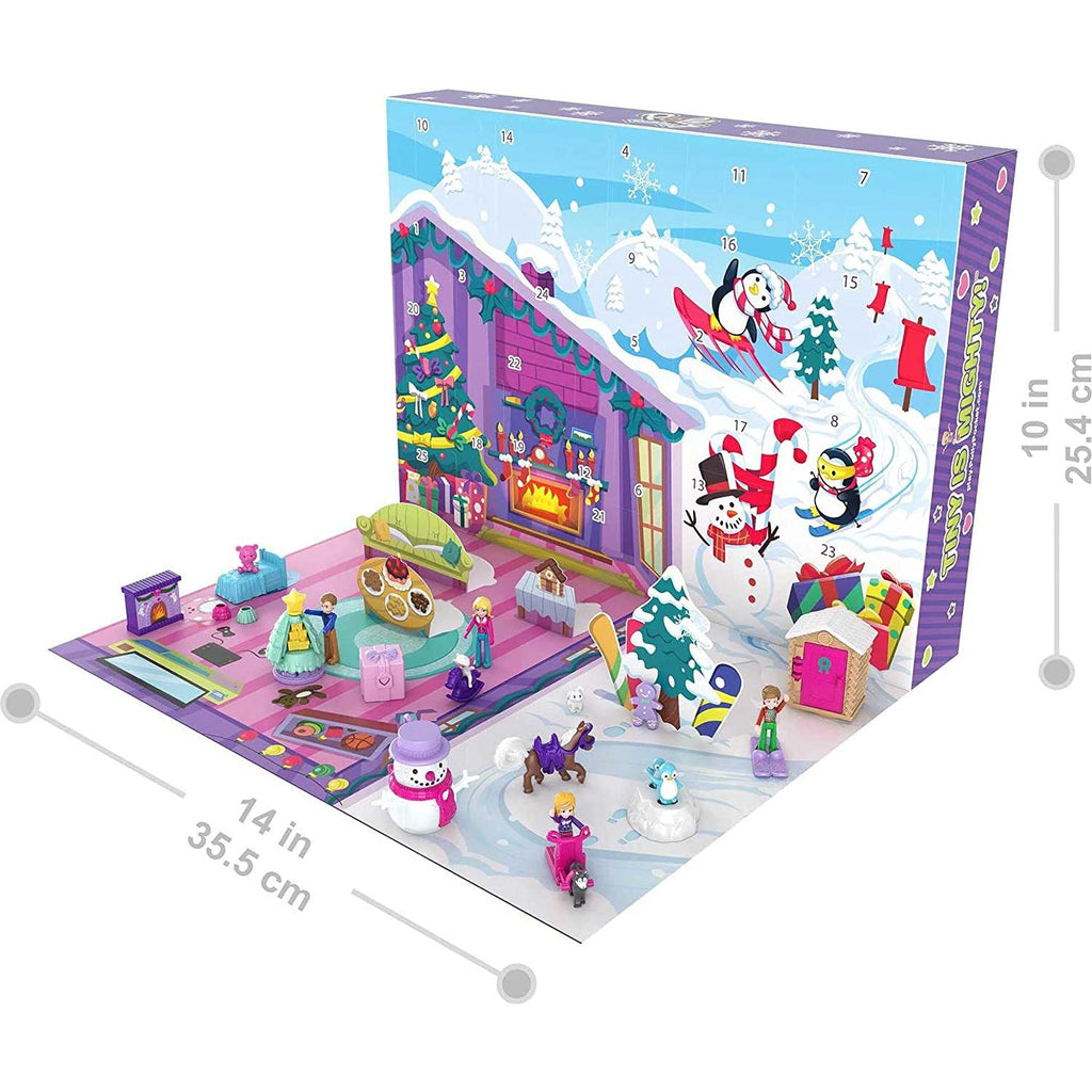 Polly Pocket Advent Calendar with Winter Family Fun Theme 25 Days of Surprises - Totally Awesome Toys