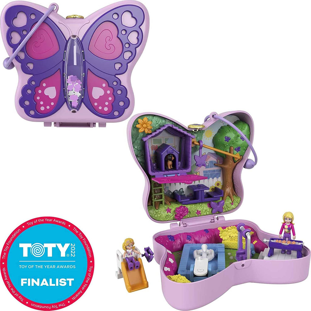 Polly Pocket GTN21 GTN21-Big Pocket World Backyard Butterfly Compact - Totally Awesome Toys