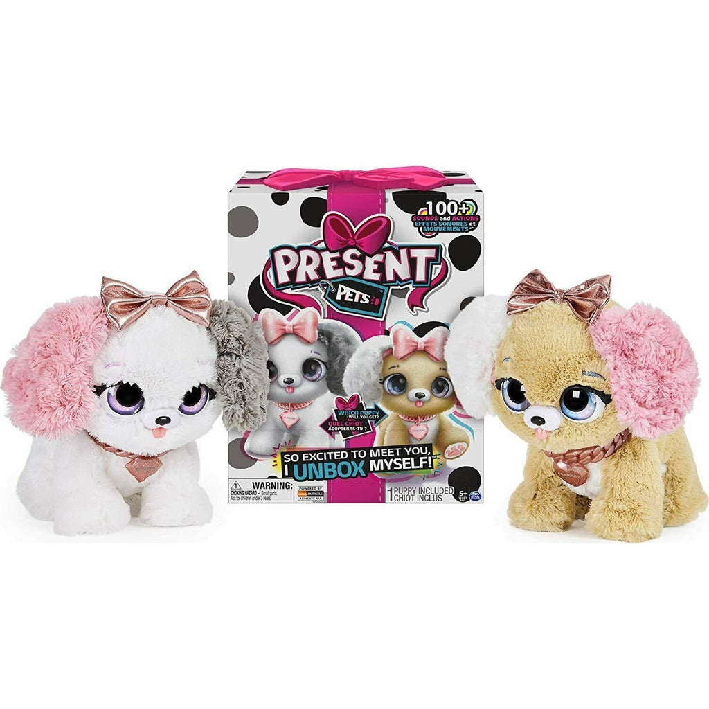 Present Pets Fancy Puppy Interactive Plush Pet Toy with Over 100 Sounds - Totally Awesome Toys