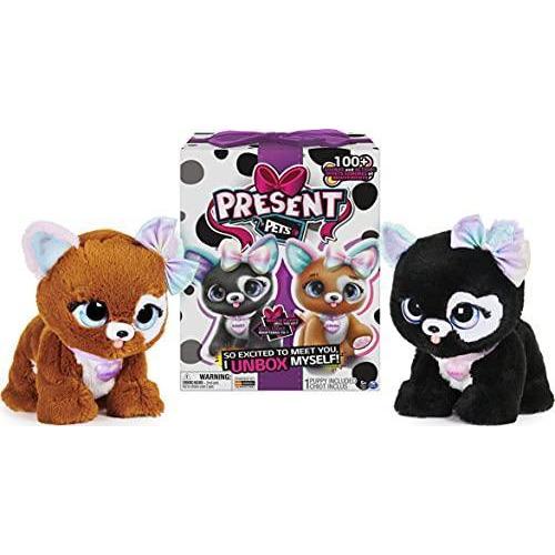 Present Pets Glitter Puppy Interactive Plush Pet Toy with Over 100 Sounds! - Totally Awesome Toys