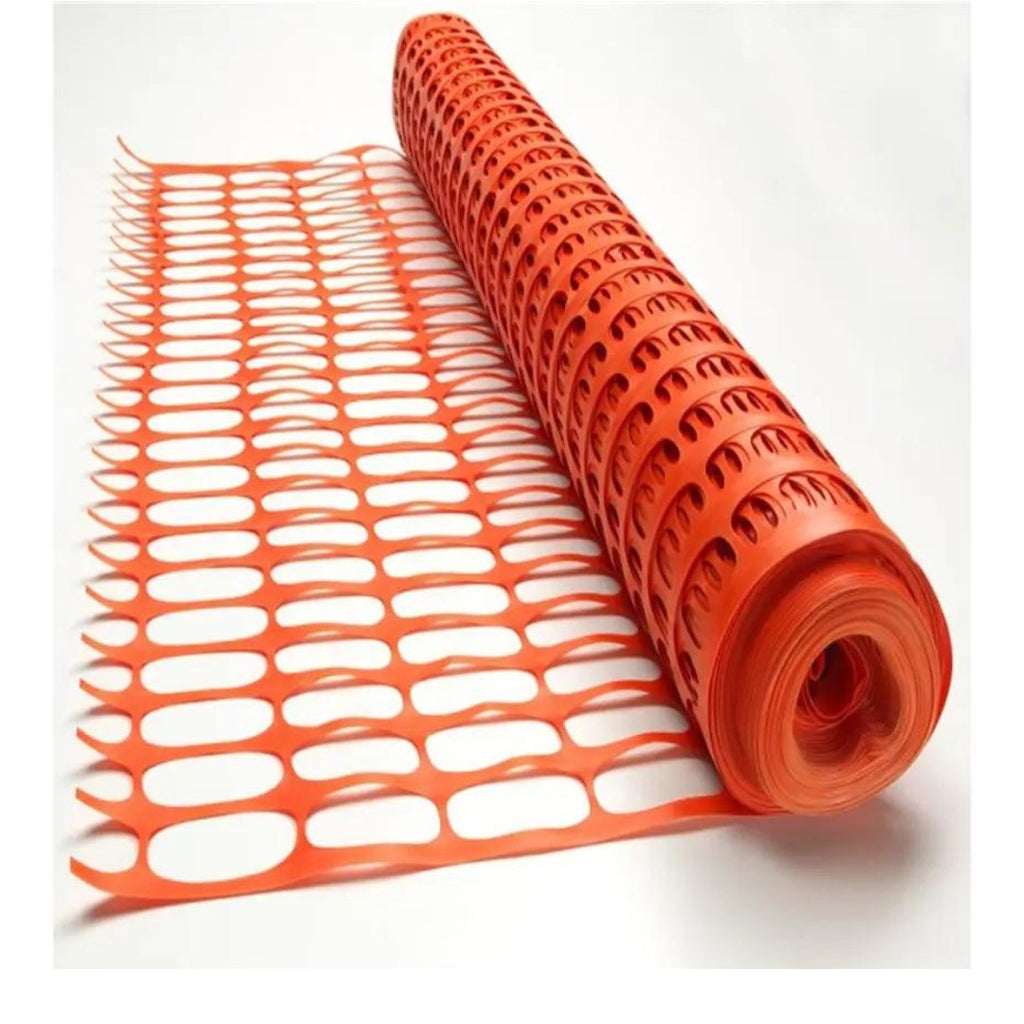 Smith & Barker Barrier Fencing Mesh Roll 130gsm Temporary Garden Outdoor Dog Fence Building Site Plastic 25M 50M Netting Pins Stakes Shepherds Crook - Totally Awesome Toys