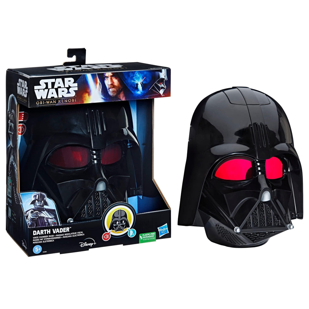 Star Wars Darth Vader Voice Changer Electronic Mask, Roleplay Toy for Kids Ages 5 and Up, Costume Dress-Up Toy with SFX - Totally Awesome Toys