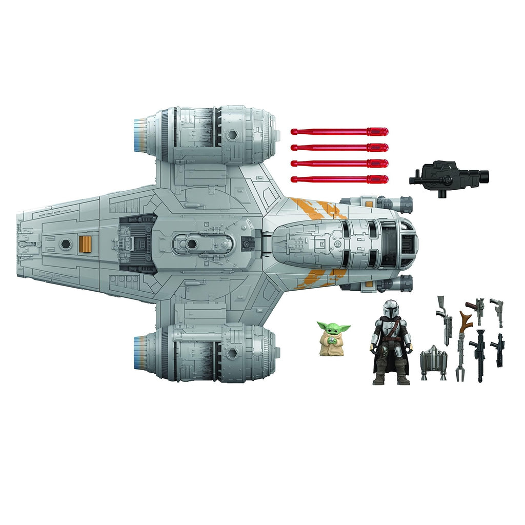 Star Wars Mission Fleet The Mandalorian The Child Razor Crest Outer Rim Run 6-cm-scale Action Figure and Vehicle Set - Totally Awesome Toys