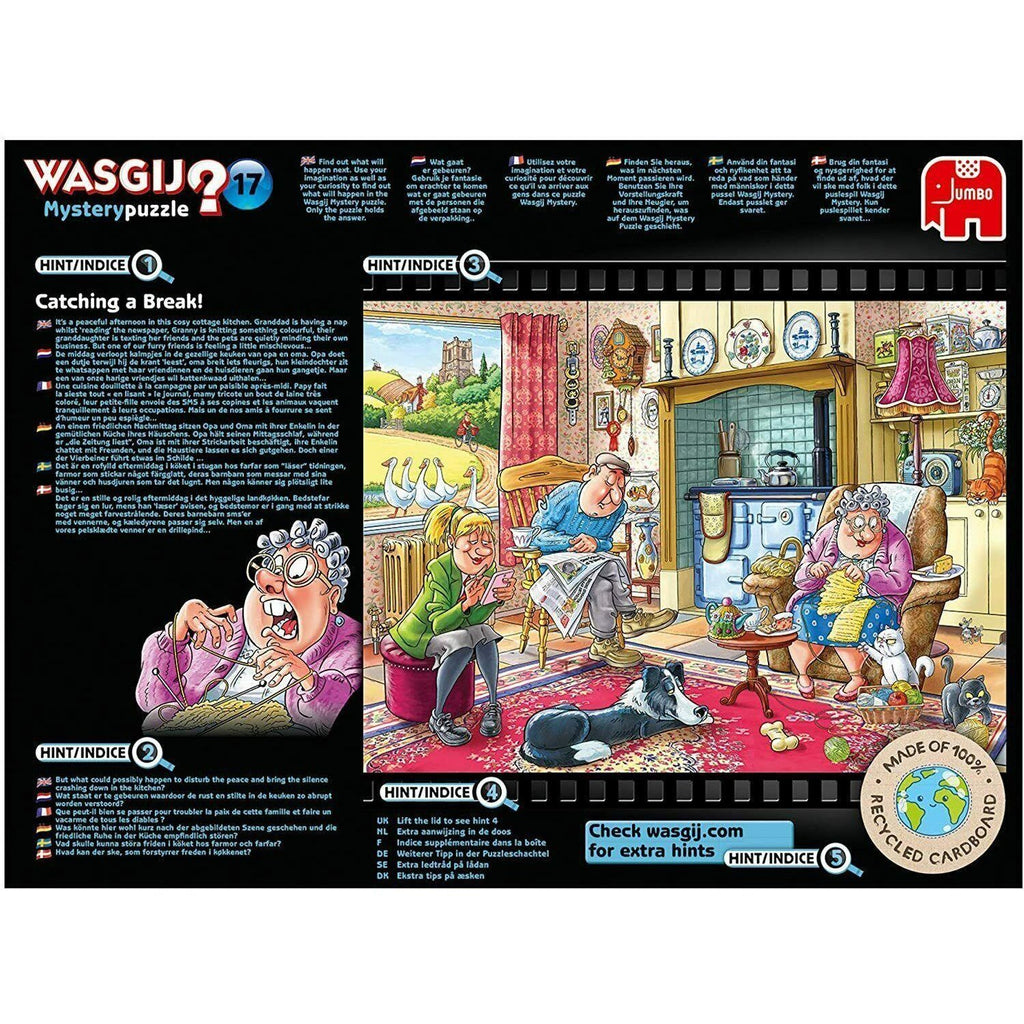 Wasgij 19175 Mystery 17 - Catching a Break - 1000 Piece Jigsaw Puzzle - Totally Awesome Toys