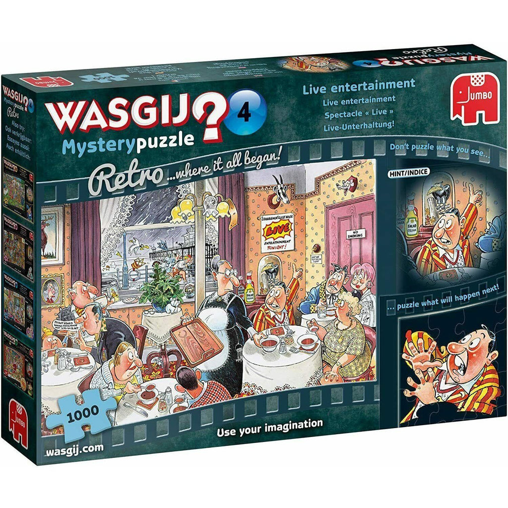 Wasgij Retro Mystery 4 Live Entertainment! Jigsaw Puzzle (1000 pieces) - Totally Awesome Toys