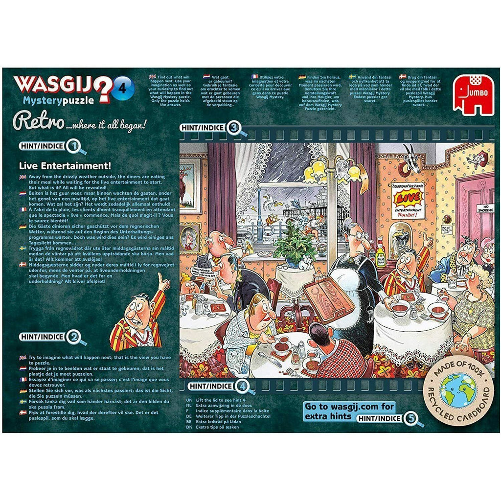 Wasgij Retro Mystery 4 Live Entertainment! Jigsaw Puzzle (1000 pieces) - Totally Awesome Toys