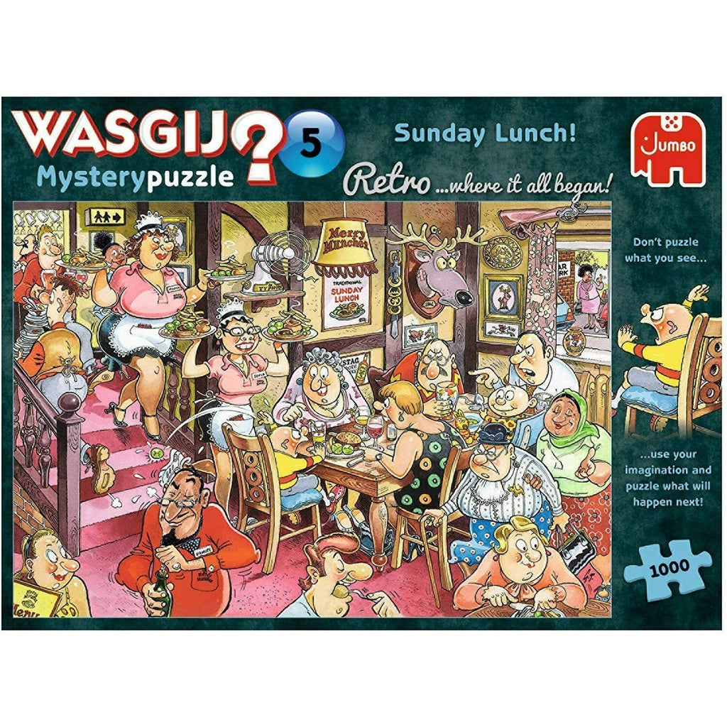 Wasgij Retro Mystery 5 Sunday Lunch! Jigsaw Puzzle (1000 pieces) - Totally Awesome Toys