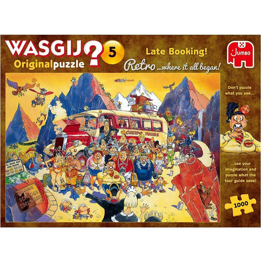 Wasgij Retro Original 5 Late Booking! Jigsaw Puzzle (1000 pieces) - Totally Awesome Toys