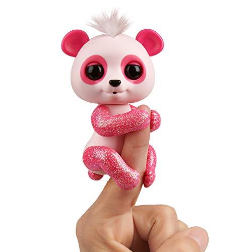 Wow Wee 3561 Fingerlings Glitter Panda Polly (Pink) -Interactive Collectible Baby Pet - Totally Awesome Toys