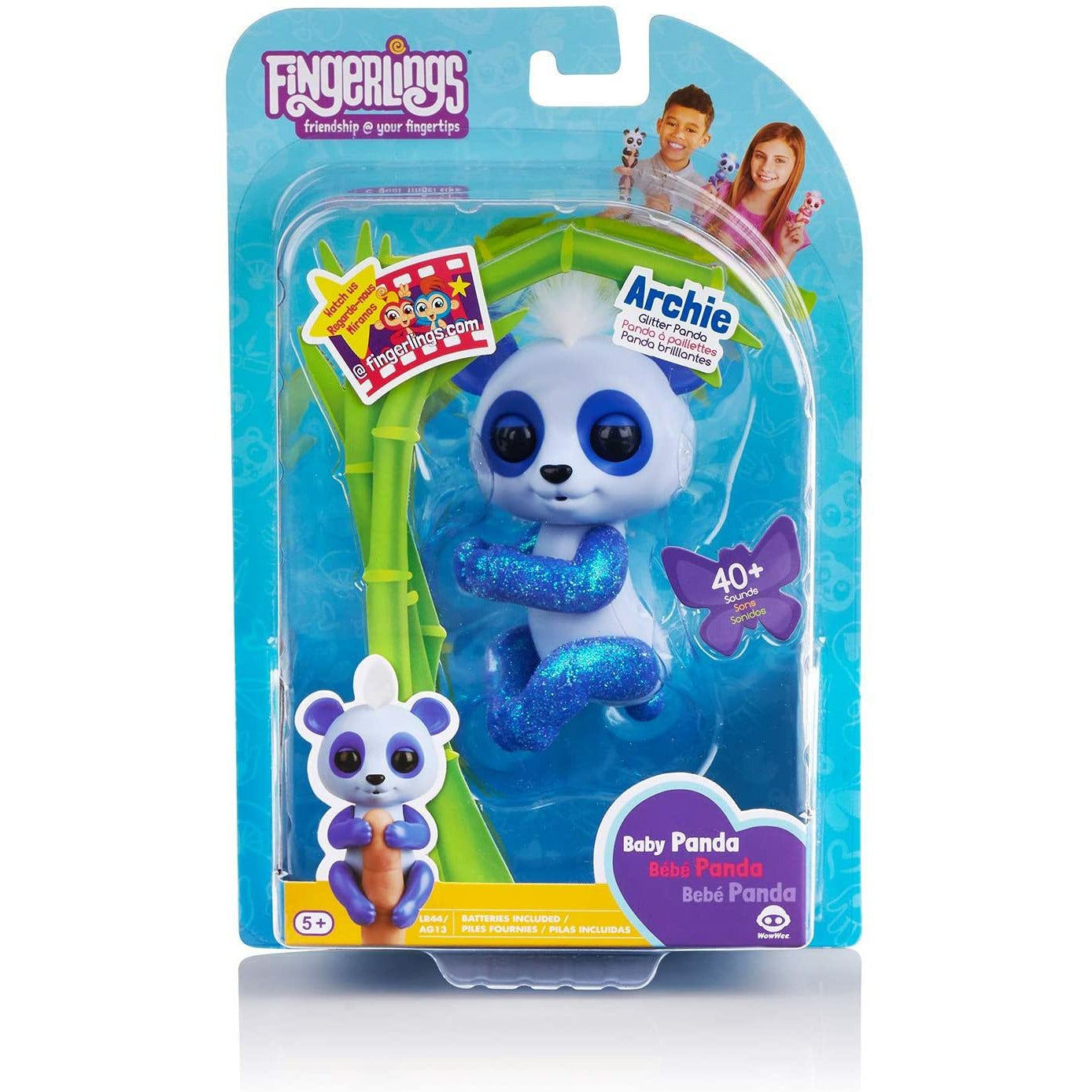 Fingerlings Interactive Baby Panda Beanie (Purple) Interactive Toy
