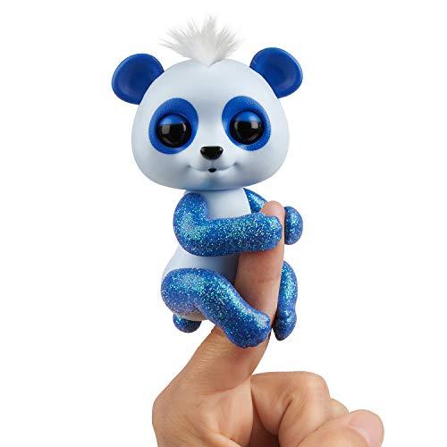 Wow Wee 3563 Fingerlings Glitter Panda Archie (Blue) -Interactive Collectible Baby Pet - Totally Awesome Toys