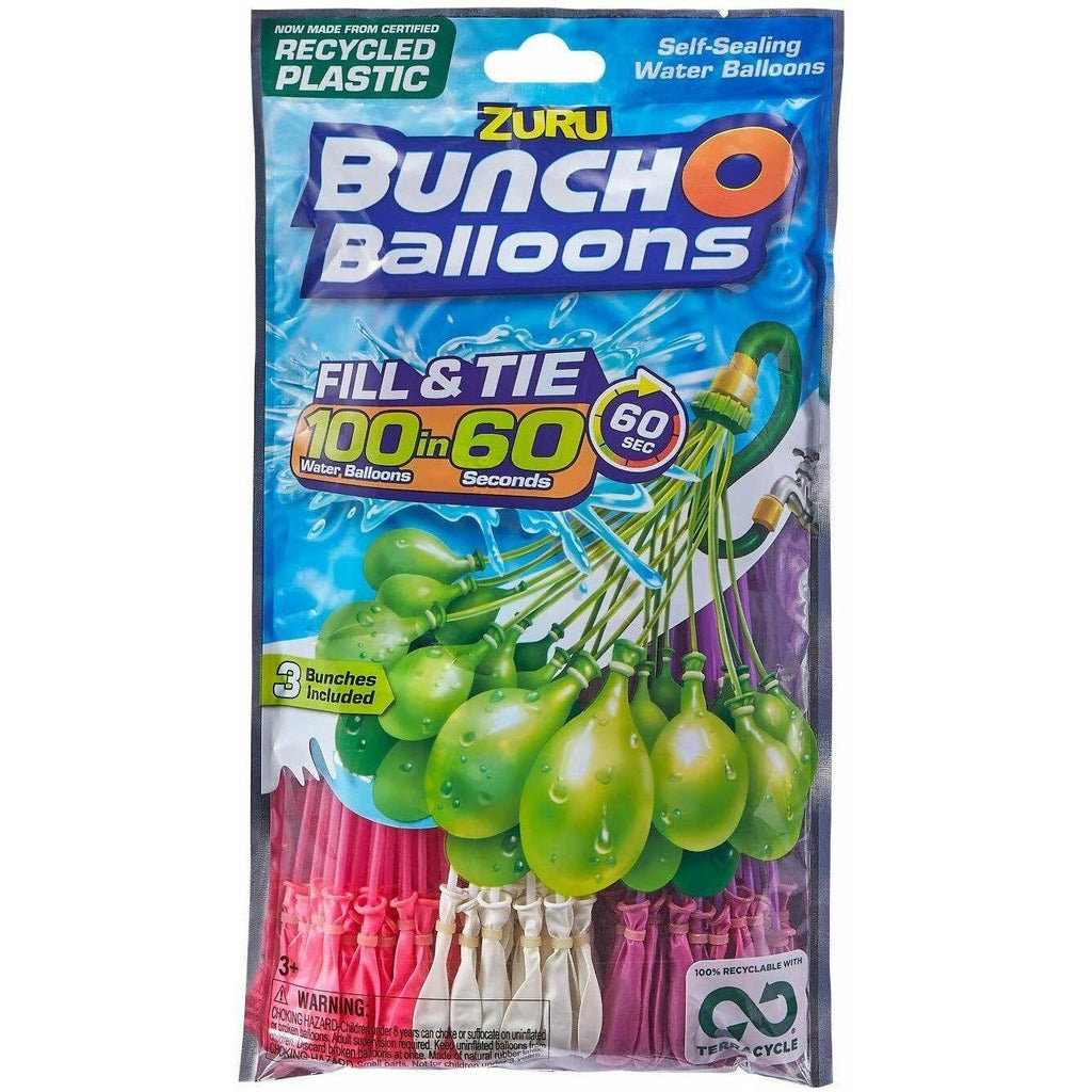 ZURU Bunch O Balloons 100 Rapid-Filling Self-Sealing Water Balloons - Totally Awesome Toys