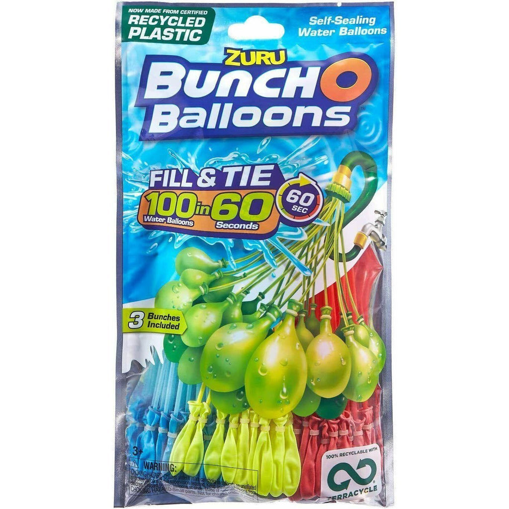 ZURU Bunch O Balloons 100 Rapid-Filling Self-Sealing Water Balloons - Totally Awesome Toys