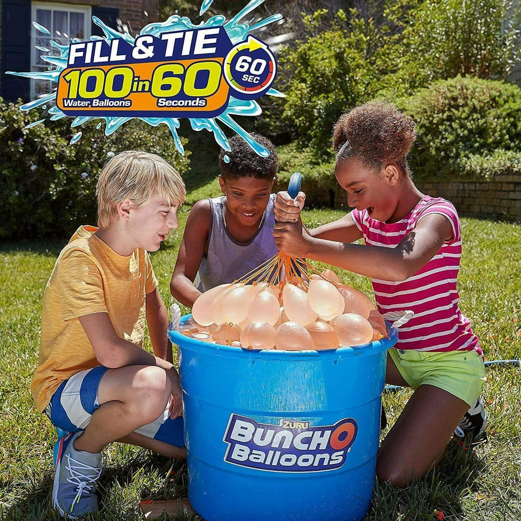ZURU Bunch O Balloons 100 Rapid-Filling Self-Sealing Water Balloons - Totally Awesome Toys