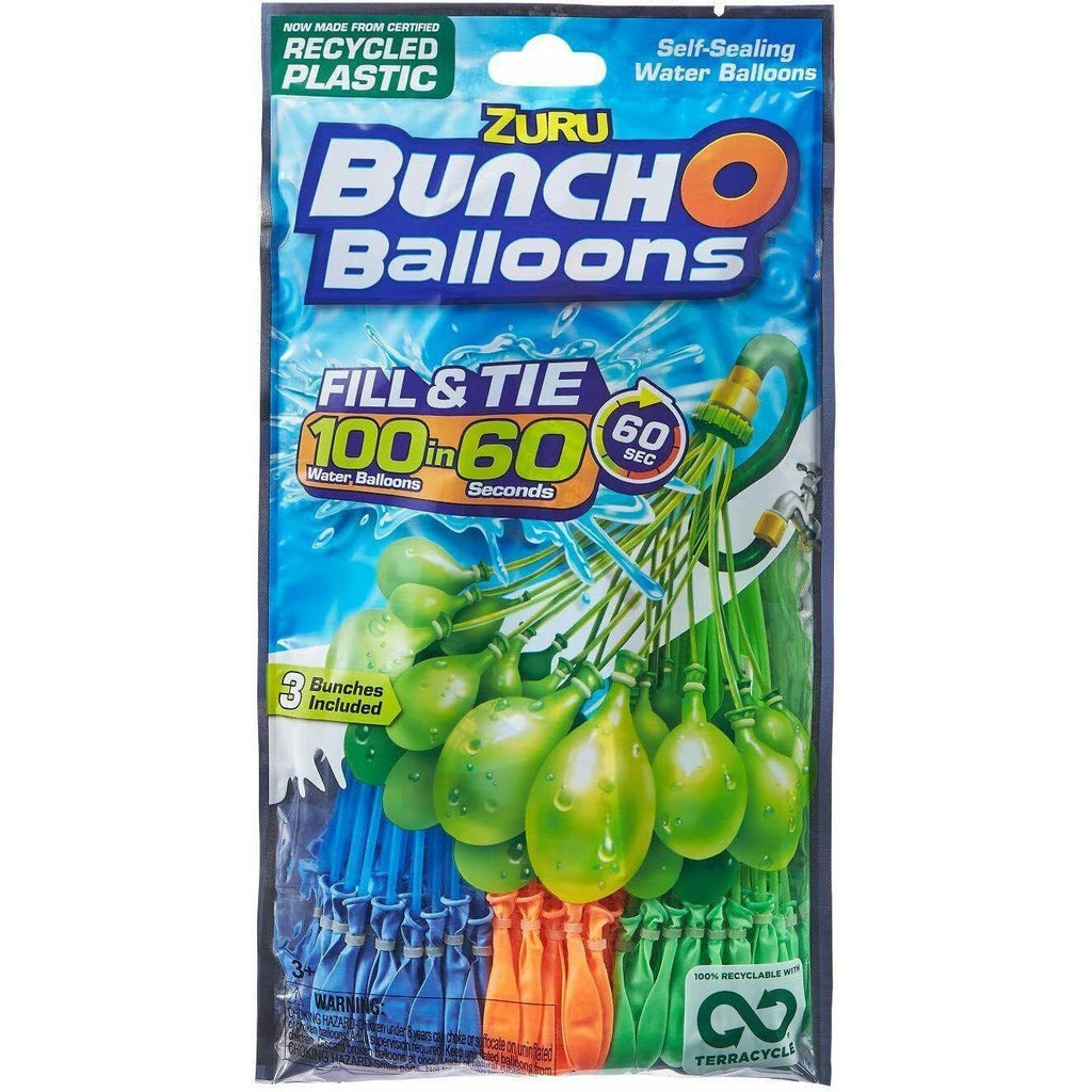 ZURU Bunch O Balloons 100 Rapid-Filling Self-Sealing Water Balloons - Totally Awesome Toys