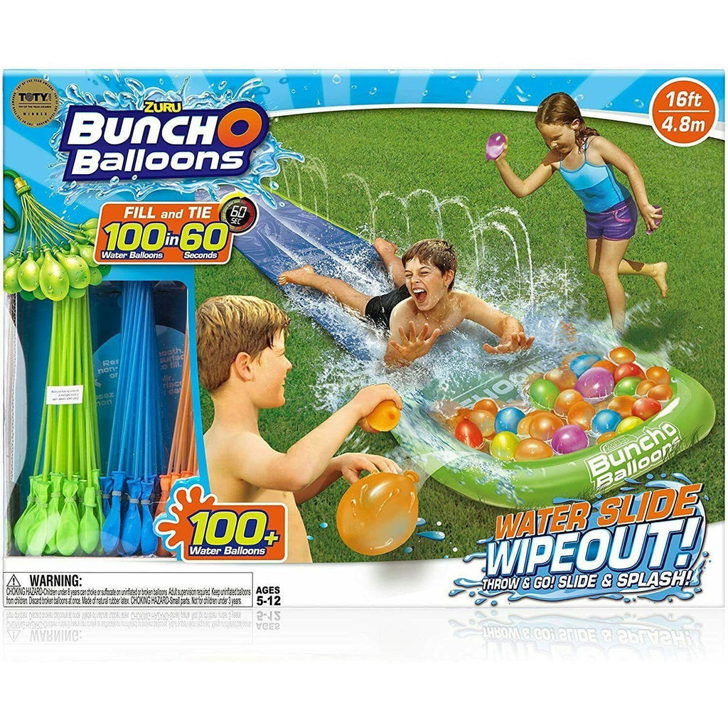 ZURU BUNCH O BALLOONS Water Slide Wipeout slip and slide outdoor - Totally Awesome Toys